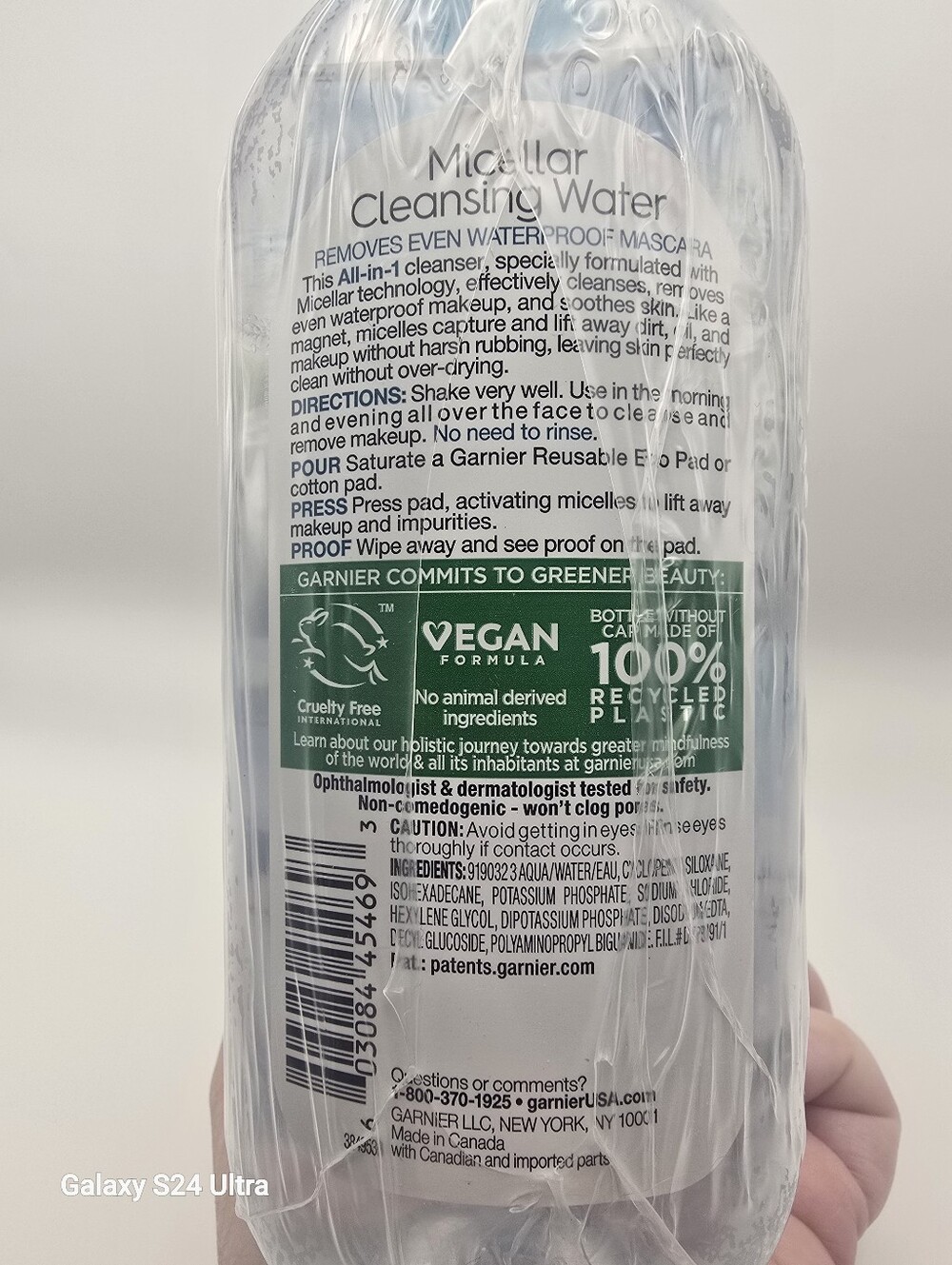 Garnier Micellar Cleansing Water - Light Blue Cap 3pk - Picture 3 of 3